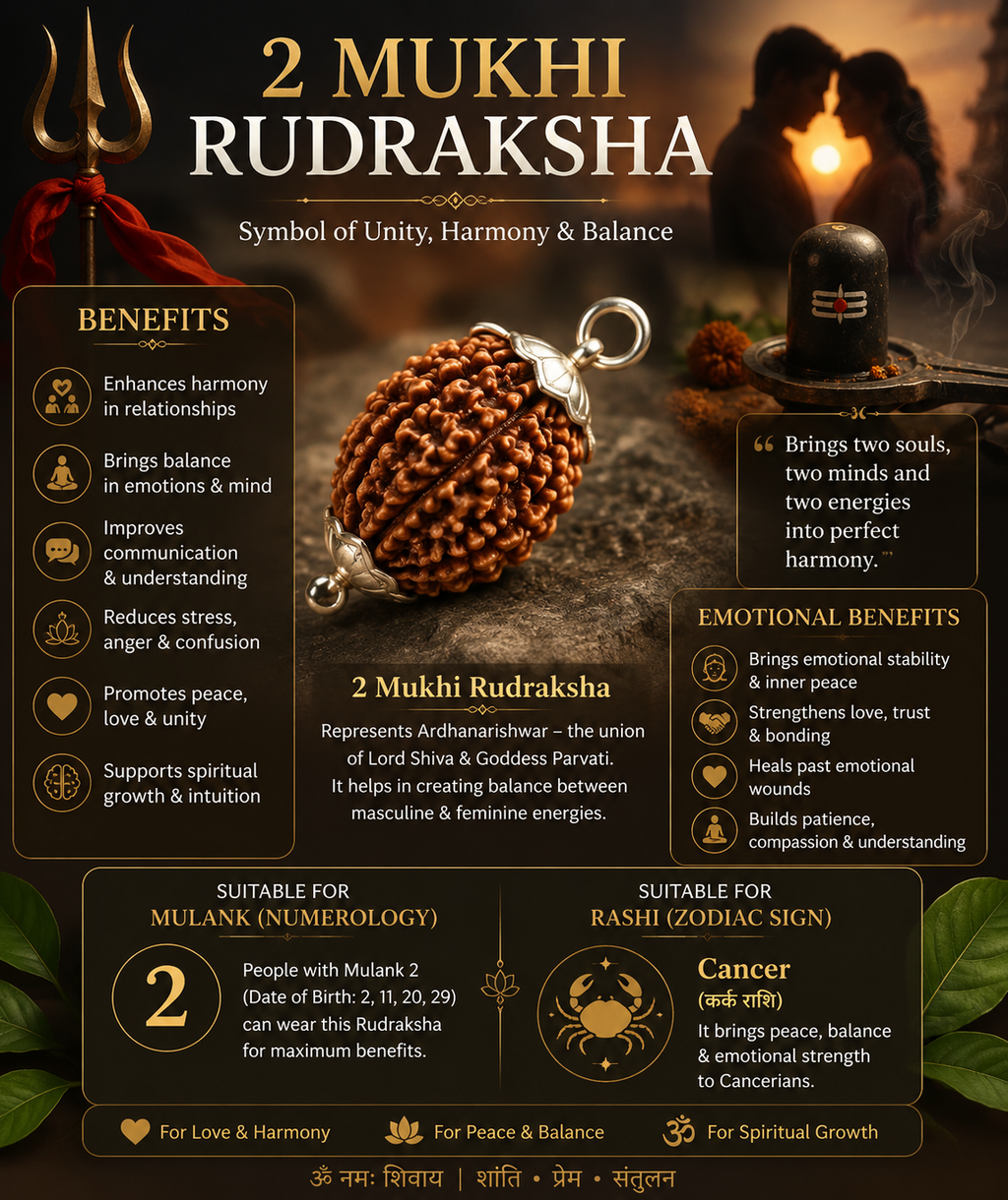 2 Mukhi Rudraksha