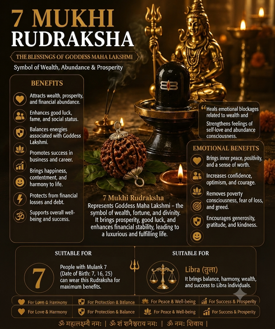 7 Mukhi Rudraksha