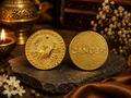 Cancer (Karka Rashi) Gold Plated Zodiac Coin – Rashi Sikka for Tijori, Purse &amp; Puja | Energized &amp; Siddh