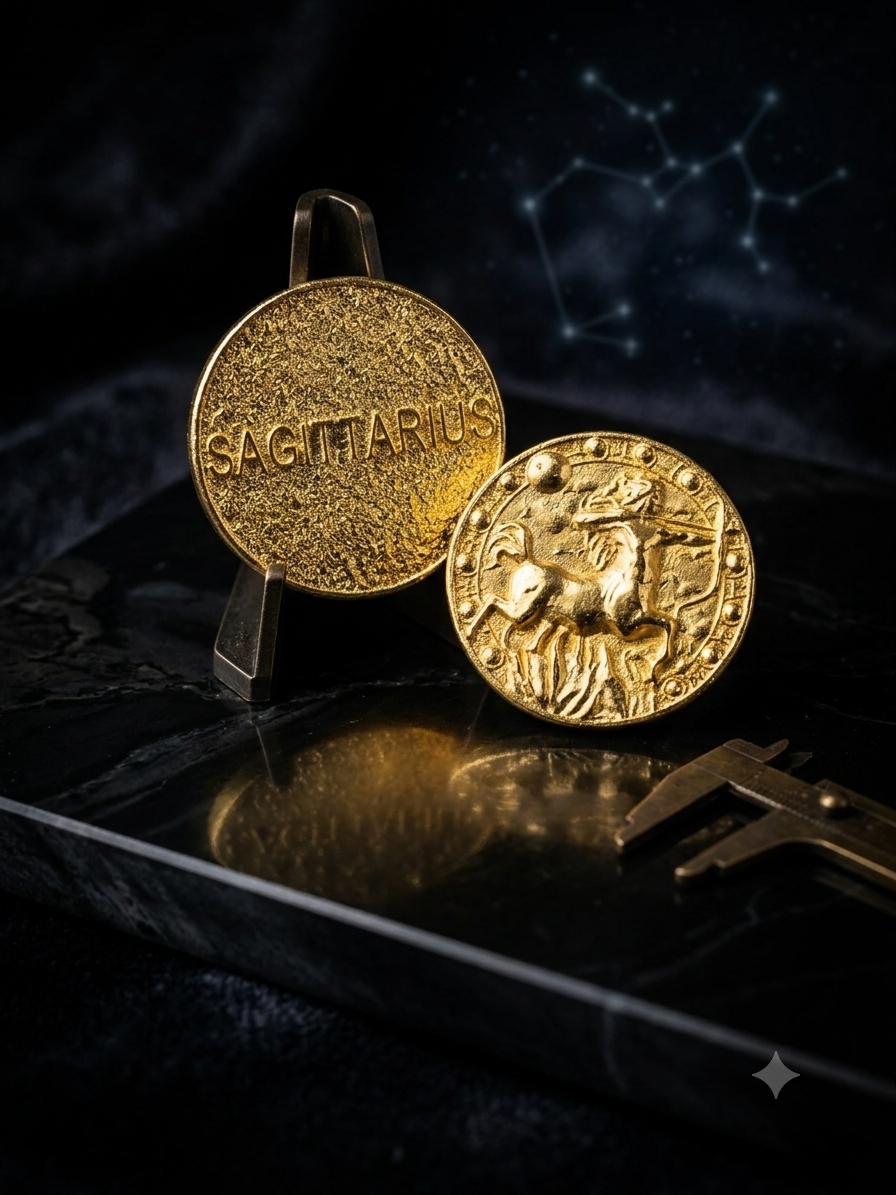 Sagittarius (Dhanu Rashi) Bracelet with FREE Gold Plated Sagittarius Zodiac Coin | Energized & Siddh
