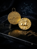 Sagittarius (Dhanu Rashi) Gold Plated Zodiac Coin – Rashi Sikka for Tijori, Purse &amp; Puja | Energized &amp; Siddh