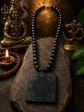 Karungali Shri Yantra Mala – Maa Lakshmi's Sacred Yantra Pendant for Wealth & Abundance