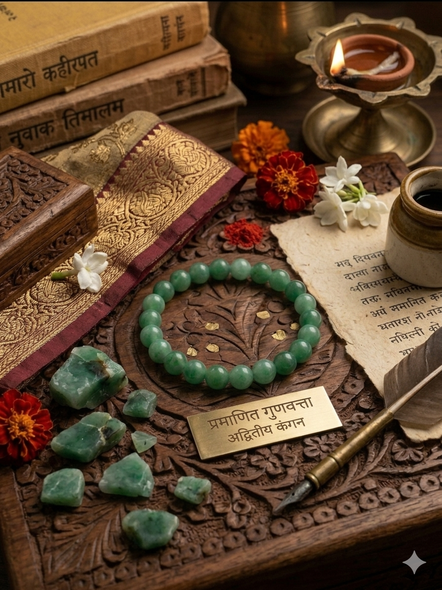 Green Aventurine Crystal Bracelet for Mulank 5