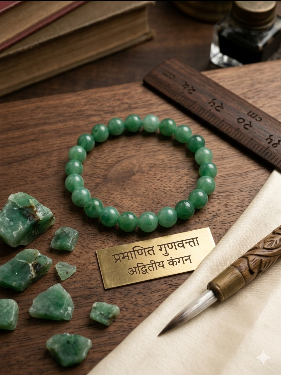 Green Aventurine Crystal Bracelet for Mulank 5