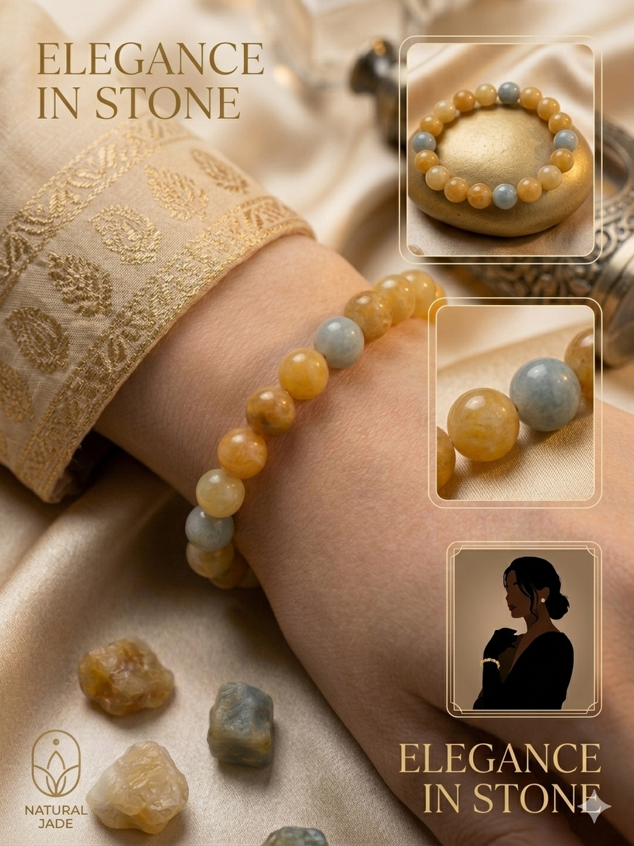 Yellow Jasper Crystal Bracelet for Mulank 3